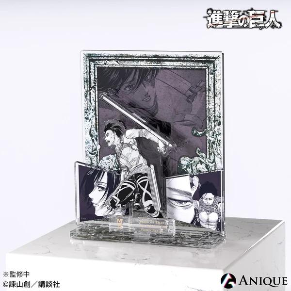 

Japan Attack Giant Ellen Elvin Livil Mikasa Tomorrow Cartoon Acrylic Stand Card Desktop Doll Anime Game Character Model on Kid Friendly Entertaining