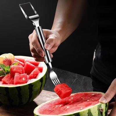 4pc Edelstahl Doppel Kopf Wassermelone Cutter Spezielle Funktion Obst Splitter Wassermelone Dicer
