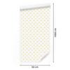White and cream dots wallpaper, white background for living room and bedroom 50x1000