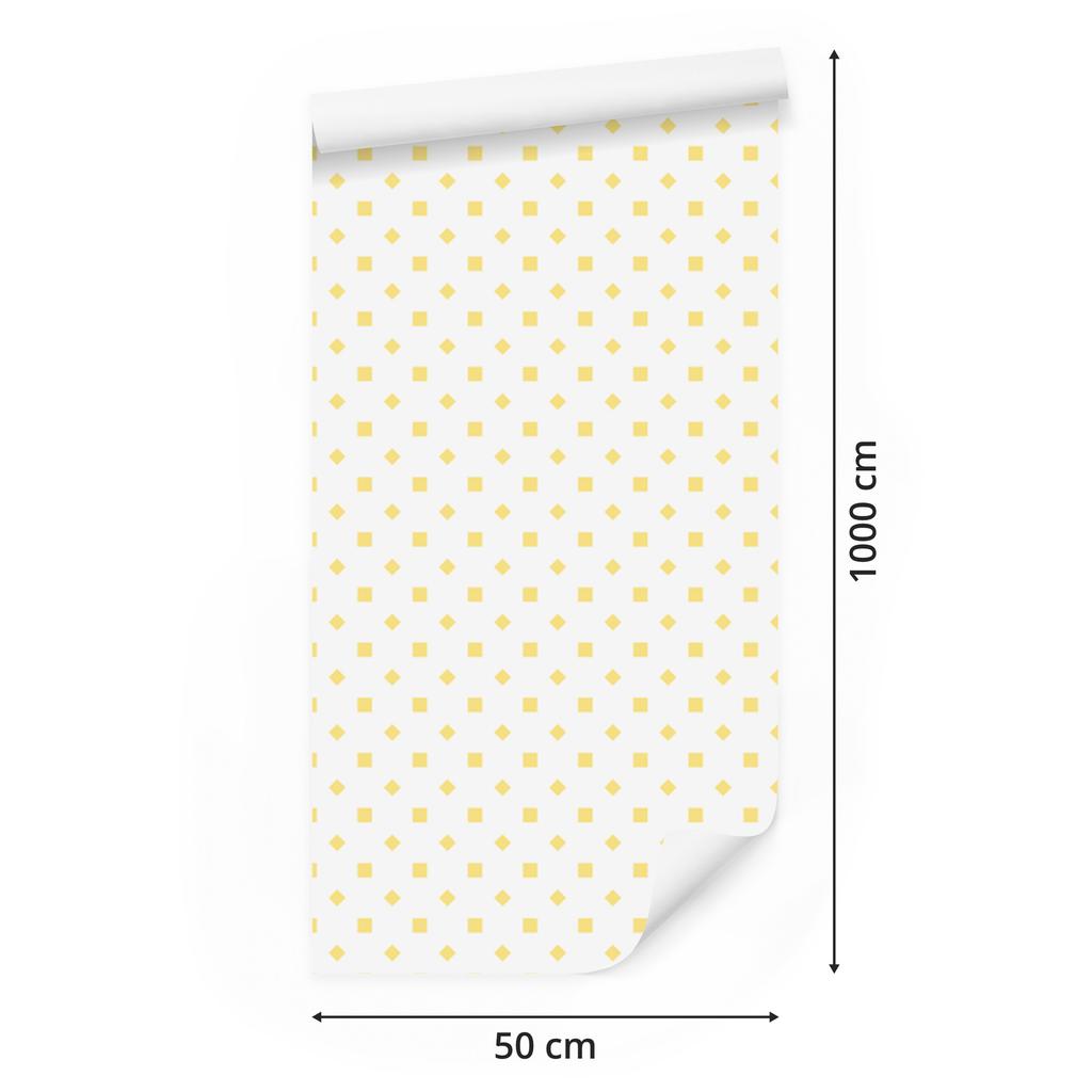 White and cream dots wallpaper, white background for living room and bedroom 50x1000