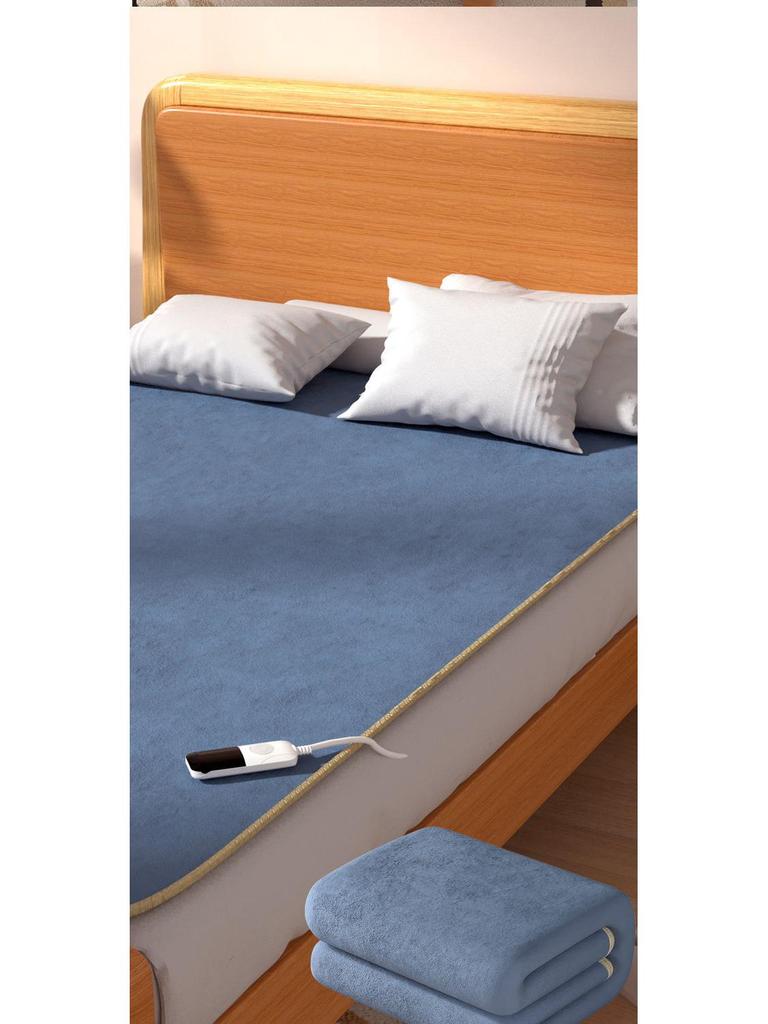 Wasserdichte elektrische Decke mit doppelter Steuerung - 1,5 m/1,8 m/2 m, sicher für Studentenwohnheime und Haushalte