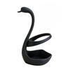 3D Printed Elegant Swan Storage Rack with Ventilation And Draining Base, Multi-Purpose Toothbrush Holder Pen Organizer Cutlery Stand for Bathroom
