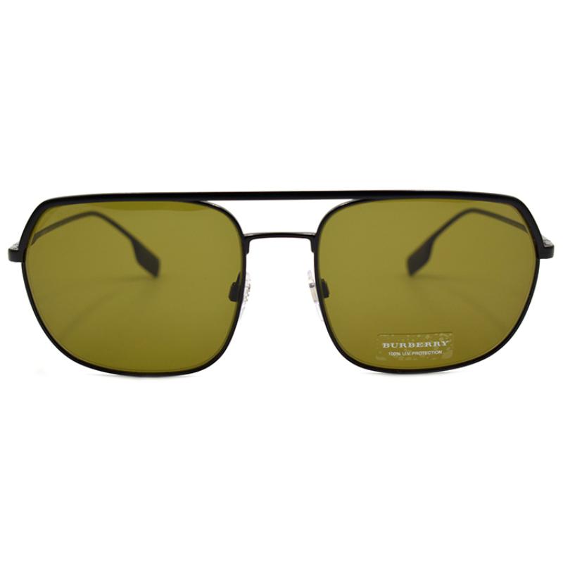 Burberry B.Contemporary Advertising Double Nose Bridge Square Frame Sunglasses Men's Black