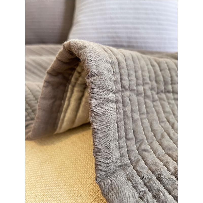 Nordic Simple Modern Solid Color Fabric Craft Four Seasons Universal Non-Slip Sofa Cushion Cushion Autumn and Winter