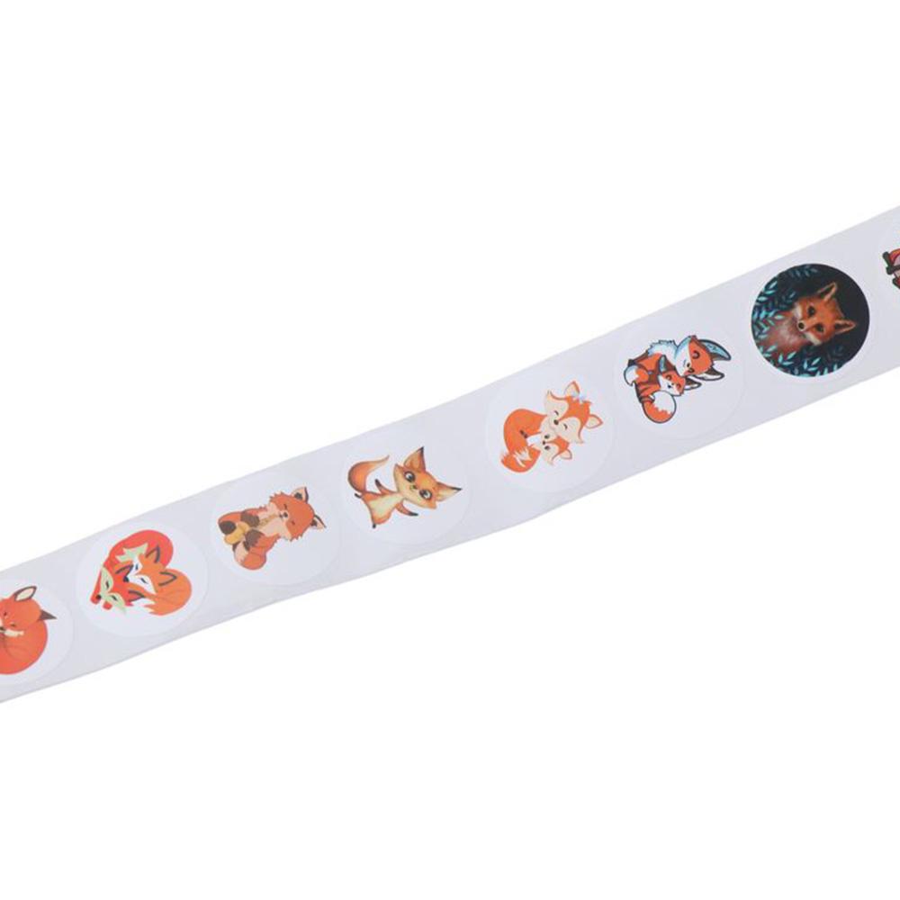 500Pcs Fox Stickers 0.92 Inch Reward Stickers for Party Decorations,Envelopes Card Label