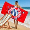 Asciugamano da Spiaggia con Stampa FC Bayern Monaco, Asciugamano Grande Morbido Asciugatura Rapida per Spiaggia Campeggio Nuoto
