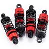 TRZX 4pcs RC Shock Absorbers, Front and Rear Shock Absorbers, 55mm and 62mm, Upgrade Parts for Tamiya TT02 1/10 RC Drift Car (55mm Red)