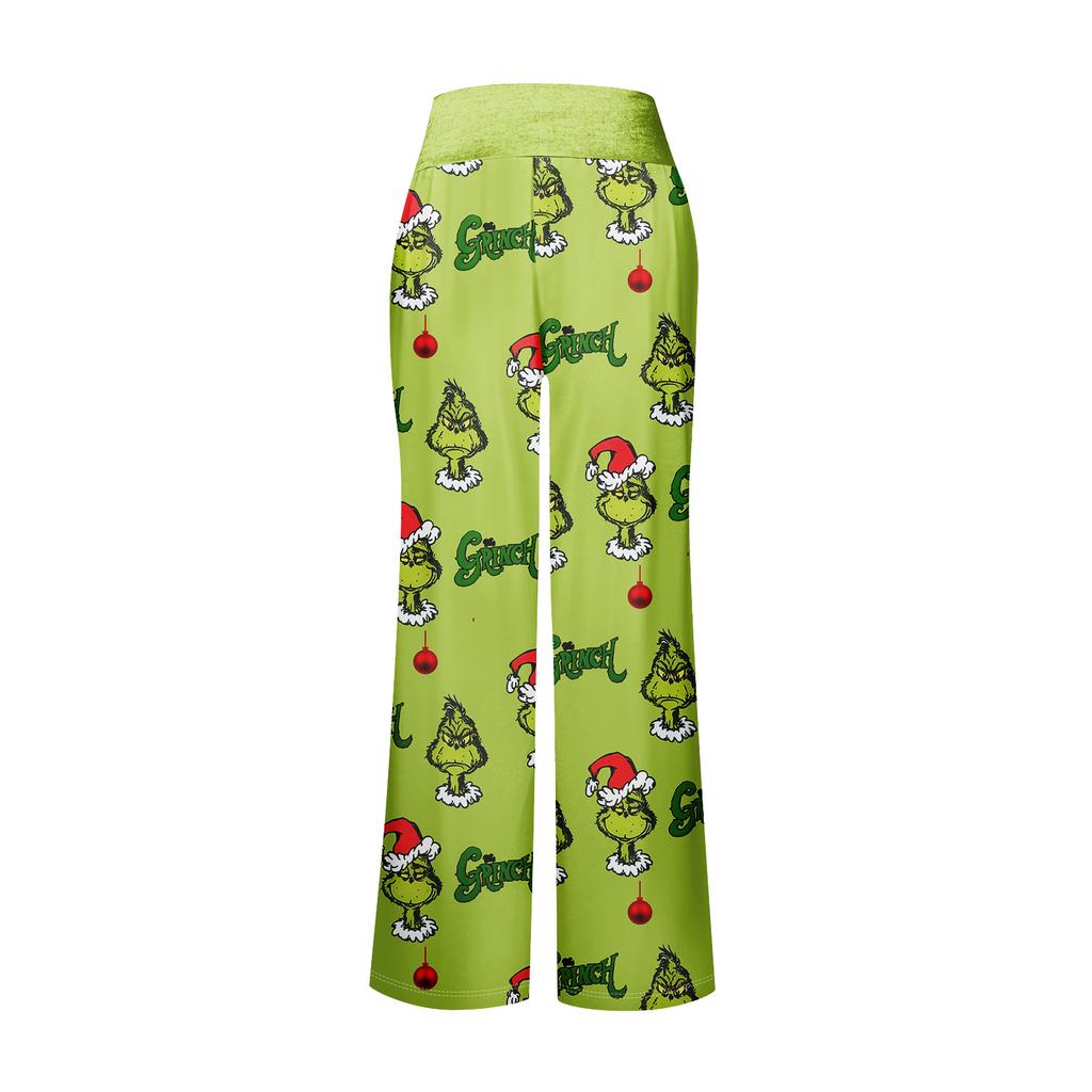 Anime-Pyjamahose, Nachtwäsche, lässige Hose mit Kordelzug und elastischer Taille, bequeme, gerade, lockere Yoga-Hose