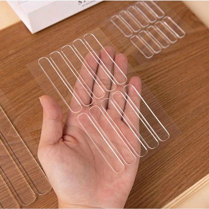 4/200PCS Clear Silicone Furniture Bumpers Strips Cupboard Door Stops Anti-collision Cabinet Fridge Adhesive Mute Buffer Pads