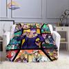 Caricature JoJo’s Bizarre Adventure Stone Ocean Blanket Soft Fleece Throw Blanket Lightweight All Seasons Warm for Couch Quilt
