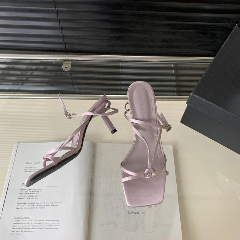 Design Sense Niche French Roman Sandals Women's Shoes 2025 Spring and Summer Silver Fairy Sandals with Skirt High Heels