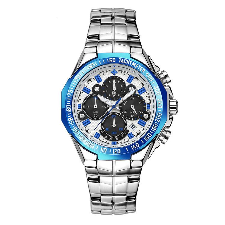 Wwoor, Men'S Watch, Seven-Pin Waterproof Alloy Watch