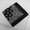 Trifong Bandana Black Paisley Unisex 100% Cotton 55cm X 55cm KC-E