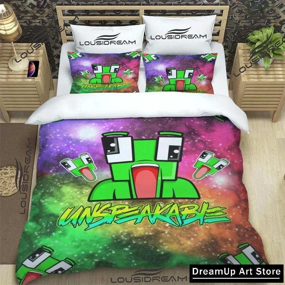 Divertido Dibujo Animado Juego U-Innombrable Juego de Ropa de Cama Niños Niñas Individual Matrimonial Matrimonial Funda Nórdica Funda de Almohada Cama Adulto Dormitorio