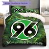 Hannover 96 Bettwäsche mit individuellem Namensmuster, Steppdecken-Set, Bettbezug, Kissenbezug, Heim-Geburtstagsgeschenk(1 Bettbezug + 2 Kissenbezüge, ohne Füllung)