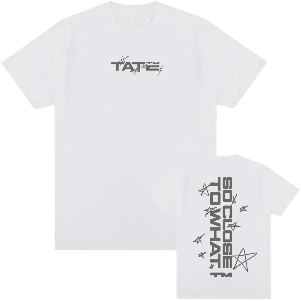 Famous Singer Tate McRae So Close To What Album Singer Print T-shirt Short Sleeve Tee Trend Men Women Oversized Clothing