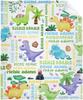 Cartoon Dinosaur Letters Printed Blanket for Sofa Travel Camping Living Room Office Conditioning Blanket for All Seasons Gifts