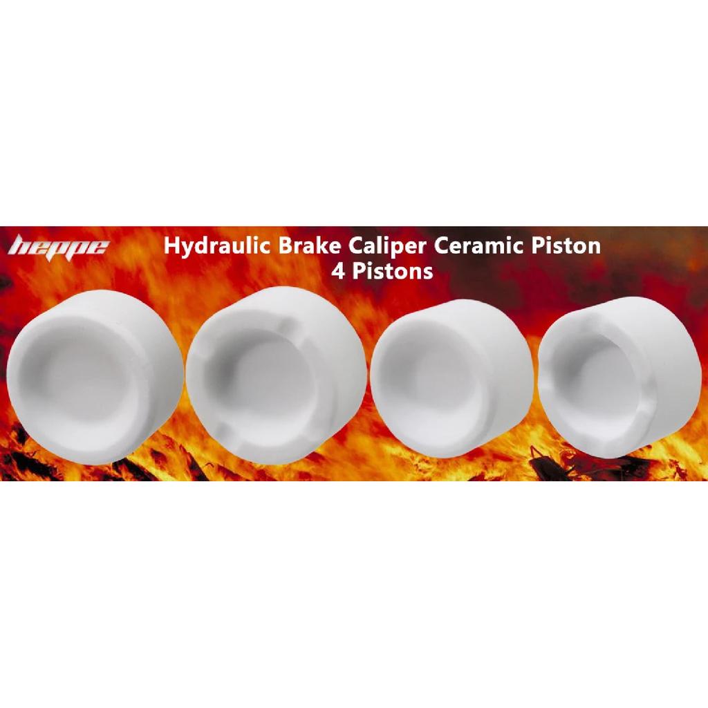 HEPPE Zacisk hamulca hydraulicznego do roweru Tłok ceramiczny Rower MTB Szosowy Hamulec tarczowy 4 tłoczki do M640 M810 M820 M7120 M8020 M8120 M9120