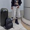 Summer Fashion Denim Shorts for Men Knee Length Casual Letter Embroidered Shiny Rhinestone Decor Jeans Shorts with Pockets