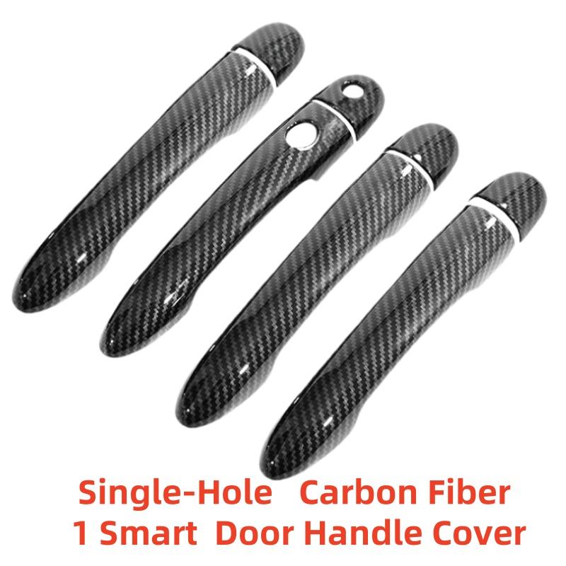 Carbon Car Accessory Door Handle Cover Trim Paste Style 2005 2006 2007 2008 2009 2010 2011 2012 Chrome For Renault Clio MK3