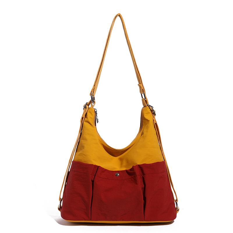 Women's Large Capacity Crossbody Bag Color Block Shoulder Bag