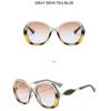 Women's sunglasses, men's and women's large-frame sunglasses, fashionable round-frame sunglasses.