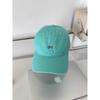 Sweet Little Bow Embroidered Cap Women's New Deepened Big Head Circumference Wide Brim Soft Top Baseball Cap