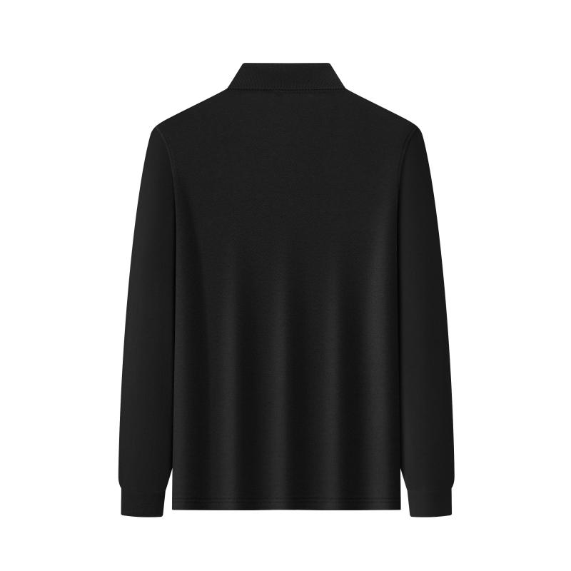 Polo Manches Longues Printemps Automne GANT Broderie Classique Uni Revers Chemise Automne Décontracté d'Affaires T-shirt