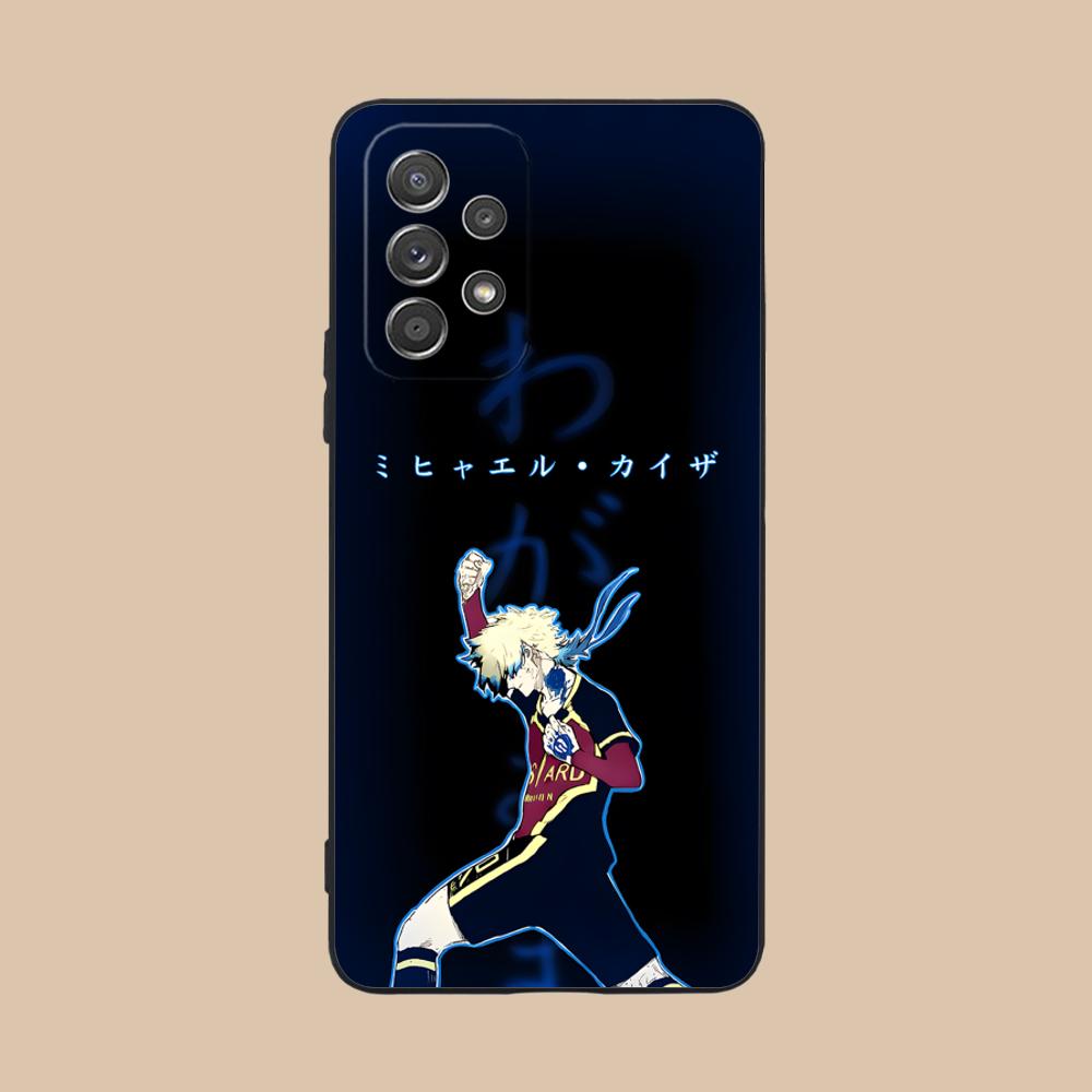 Blue Lock Michael Kaiser Phone Case for Samsung Galaxy A73 72 71 70 56 55 54 53 52 36 35 34 23 16 15 5G Colour Printing Cover
