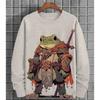 Autumn Ukiyo-E Animal Graphic 3D Printed Sweatshirts Fashionable Casual Sports Long Sleeved Men's Sweatshirts