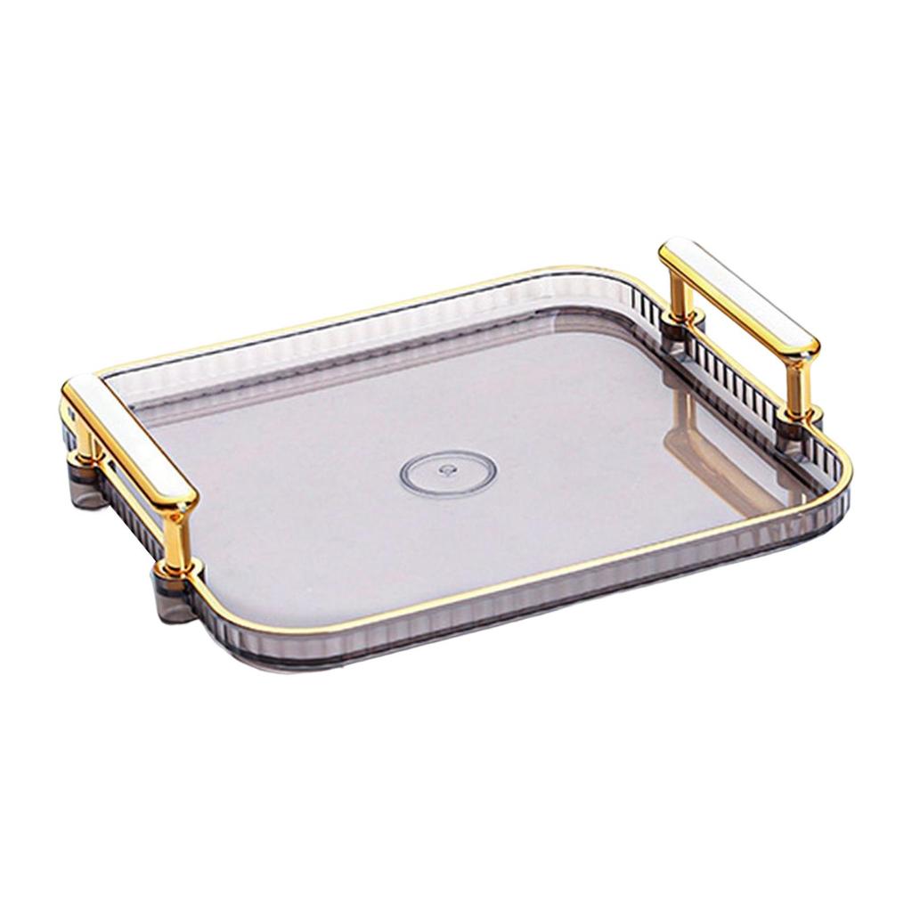 Snacks Plate Fruit Plate Tray Non Slip Base Decorative Tray Vanity Tray Serving Platter for Dessert Snacks Cupcake Kitchen