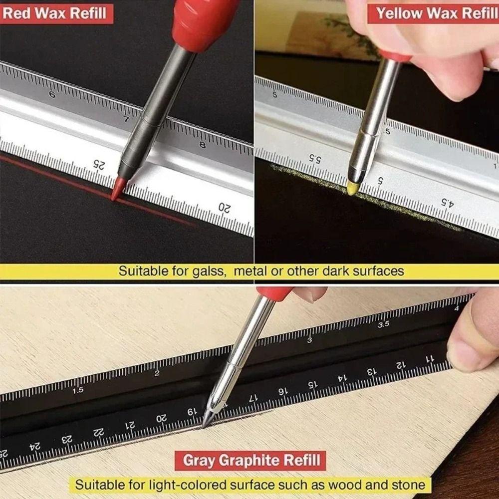 Deep Hole Marking Mechanical Pencil 2.8mm Solid Carpenter Pencil  Woodworking Construction