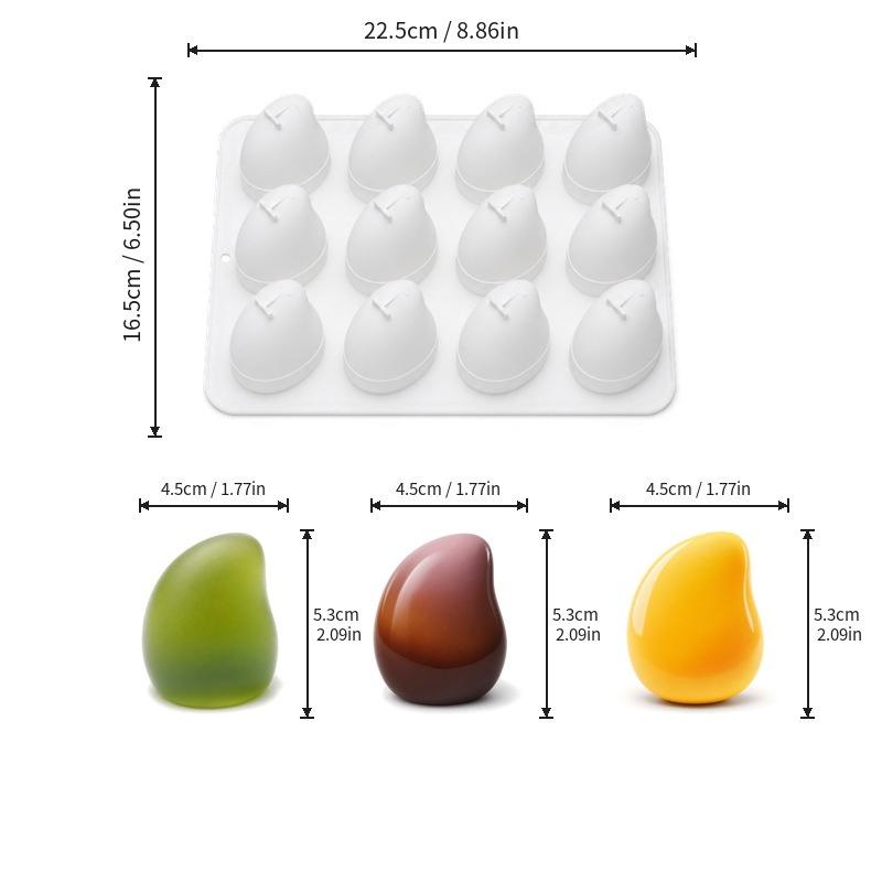 Fruit Shaped Silicone Mold DIY Mousse Chocolate Pudding Baking Tool