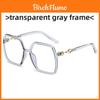 Black Rectangle Blue Light Blocking Glasses Frame With Pc Material For Men And Women