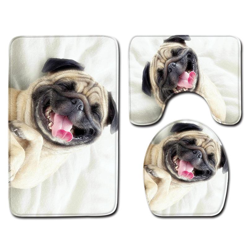 Animal Tree Print Bathroom Decorative Carpet Non-Slip Floor Mat Door Mat