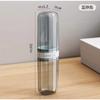 Portable transparent toiletries set storage box for travel, including travel mouthwash cup and toothbrush holder bento box