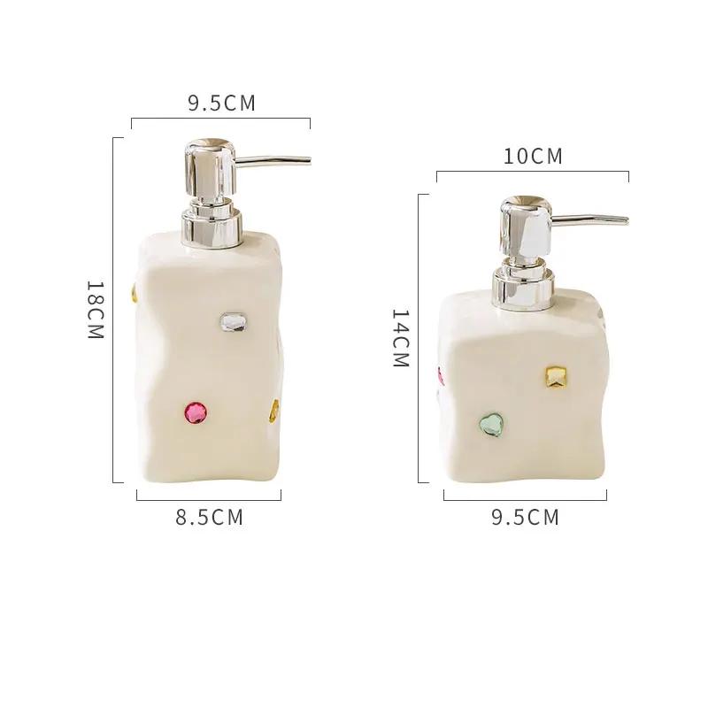 Creative Soap Dispenser Ceramic Hand Sanitizer Shower Gel Shampoo Separate Bottle Lotion Press Bottle Shampoo Dispenser
