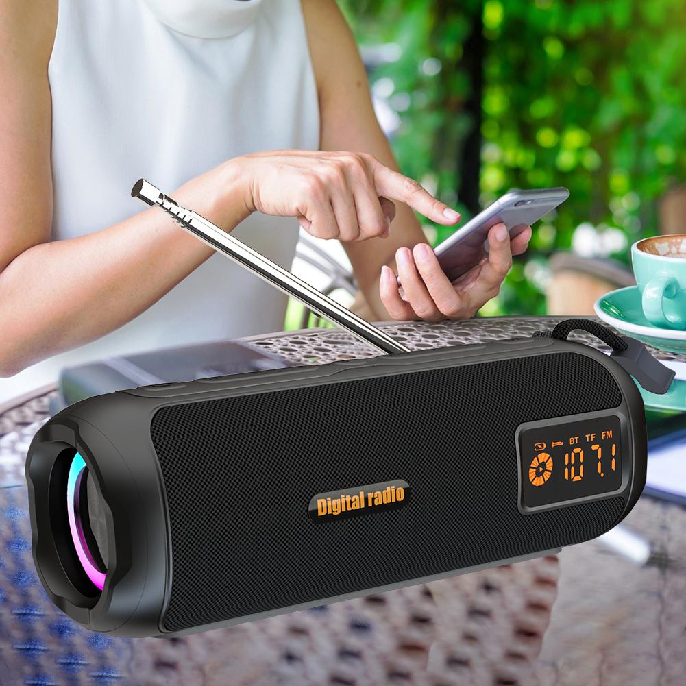 Wireless BT Speaker Portable Radio AM FM Radio Rechargeable Radio for Indoor Outdoor