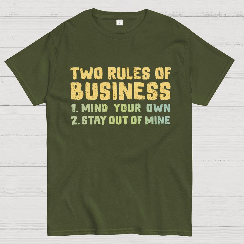 Two Rules of Business Cotton Summer Casual Cool Loose T-Shirt