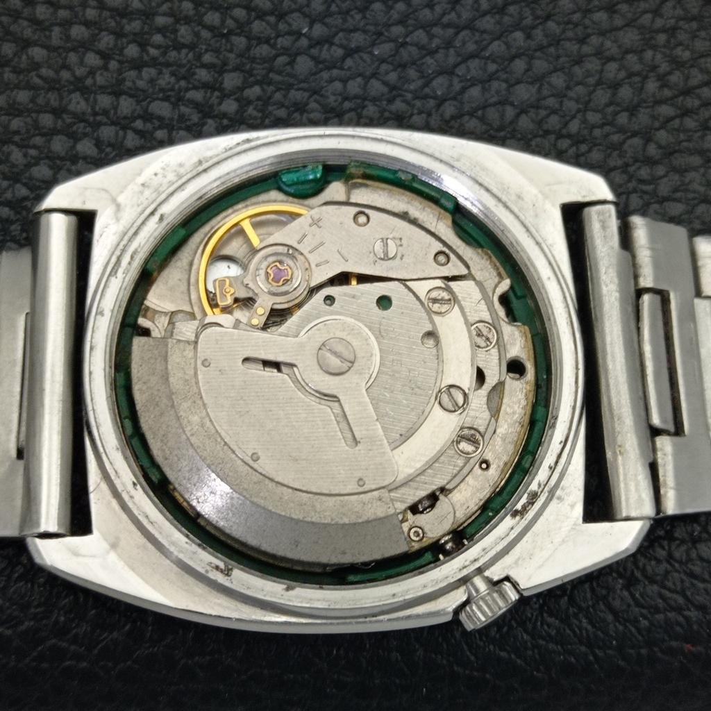 GENUINE VINTAGE SEIKO 5 AUTOMATIC JAPAN MENS WHITE COLOR DIAL WATCH a702521-1 R126-a702521