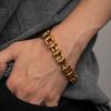 1Pcs Men's Stainless Steel Bracelet Creative Imitation Bicycle Chain Bracelet Trendy Punk Style Daily Wear Accessories