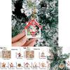 Adorable Wooden Christmas Ornaments Set Featuring Santa And Reindeer In Charming Designs