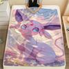 Sylveon Printed Flannel Blanket Cozy Warm for Bedroom Sofa Couch and Picnic.-TING
