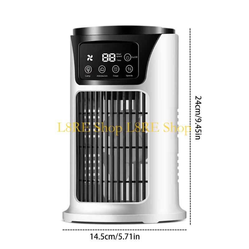 L8RE Portable Air Coolers 300ml Mini Air Conditioner With 6 Speed 6H Timer