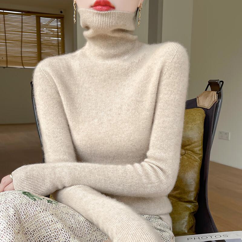 

YUZHAOLIN Women s Seamless Turtleneck Knit Base Layer One Size