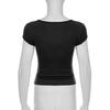 2026 Šik květinový úzký crop top s výstřihem do V a výšivkou pro ženy - Jaro/Léto Sladký a pikantní design