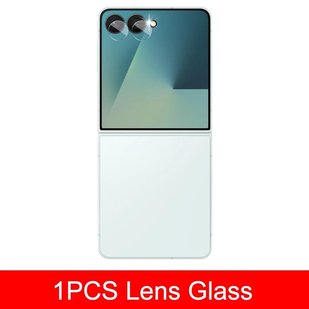 Flip 7 Gehärtetes Glas Displayschutzfolien Innen & Rückseite & Kamera Vollabdeckung Folien für Samsung Galaxy Z Flip 7 Schutzhülle
