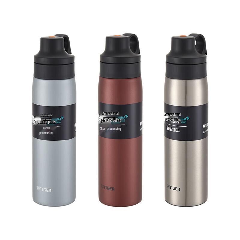 Tiger Portable Insulated Sports Bottle with Straw