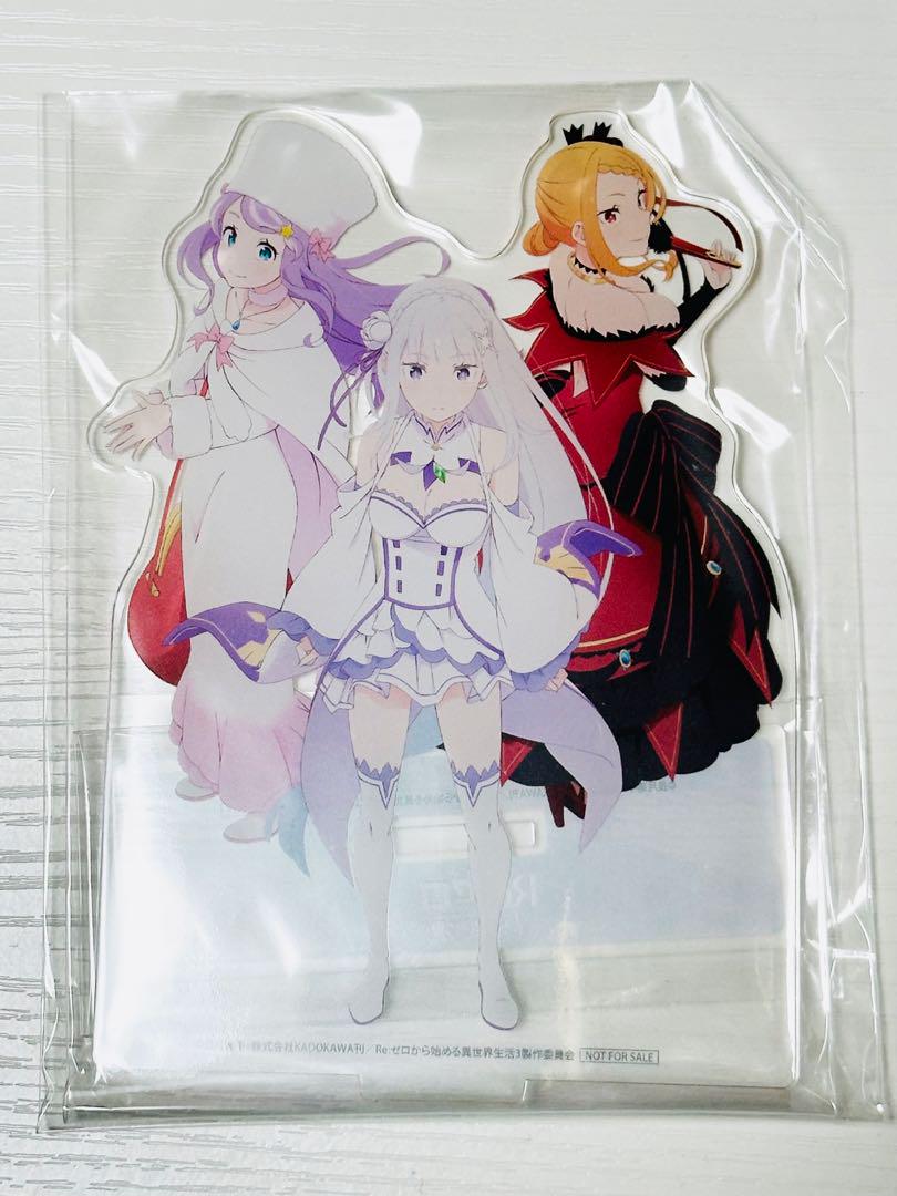 

[USED] Re:Zero 3rd Season Complete Volume Purchase Bonus Emilia Anastasia Priscilla Acrylic Stand