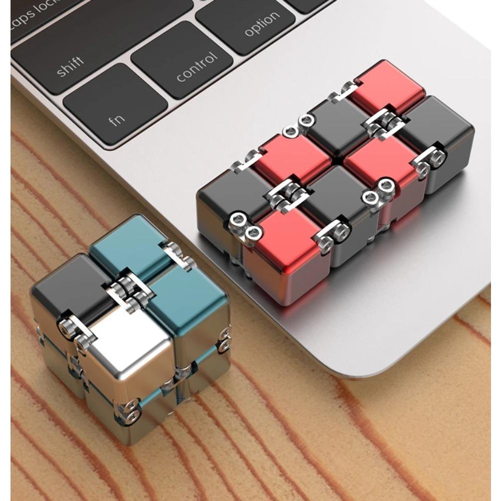 Metal DIY Infinite Cube Stress Relief Antistresse Fidget Toy Best Relieve Stress Attention and Concentration Adults Anxiety Lure